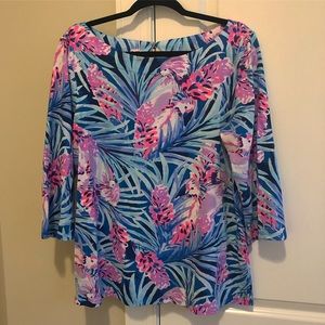 Like new 3/4 length Lilly Pulitzer top